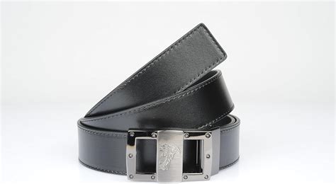 versace belt vm00046|Versace Collection Mens Black Genuine Leather Belt.